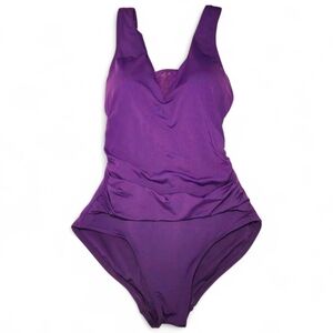 Lands' End Purple One-Piece Swimsuit Size Small